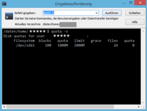 creenshot Quota prüfen WinSCP