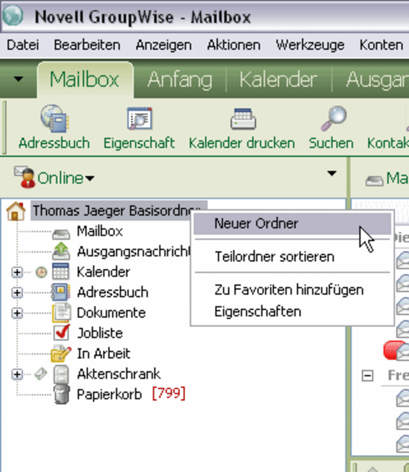 Screenshot Ordner für Spam-verdächtige E-Mails erstellen
