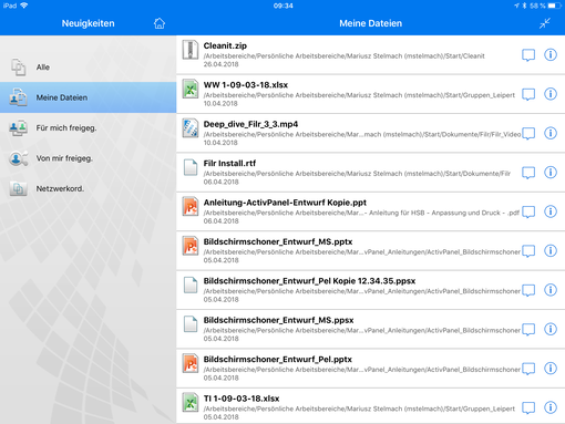 Filr mobile App