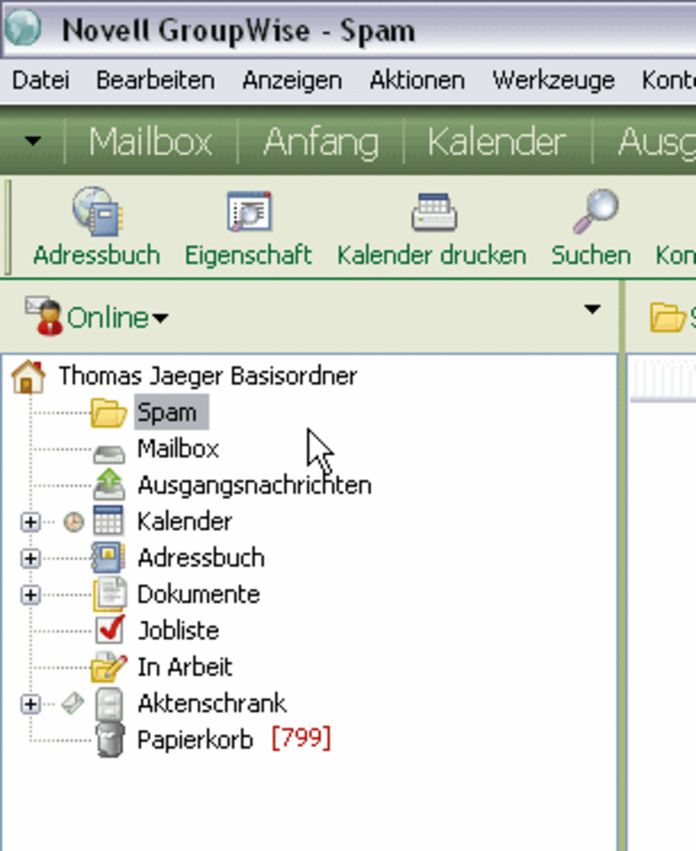 Screenshot Eingabe des Ordnernamens 