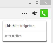 Bild Bildschirm am Cisco Jabber freigeben